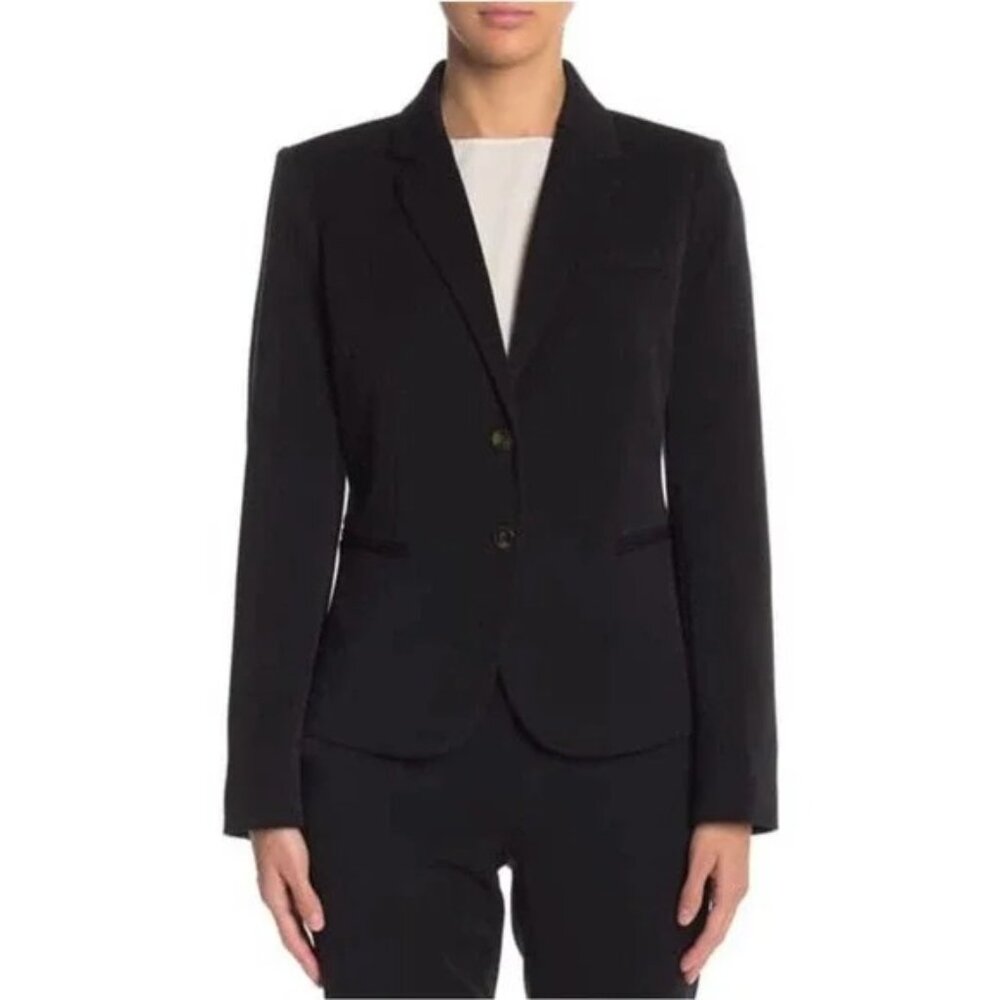 J.Crew Classic Women's Schoolboy Blazer Jacket Notch Collar Black Small K2899 - Picture 13 of 13